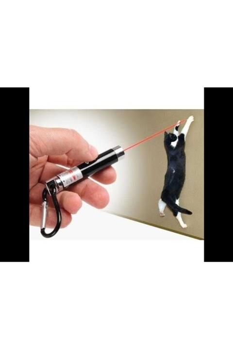 horussweetshop 4 Yedek Başlıklı Pilli Kedi Oyuncağı Lazer Anahtarlık