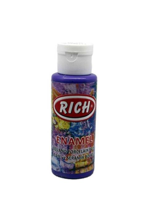 Rich Enamel Cam Seramik Boyası 70cc - Mor