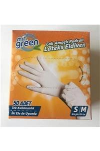 Mr Green 50 Li Lateks Pudralı Eldiven S/m Beden