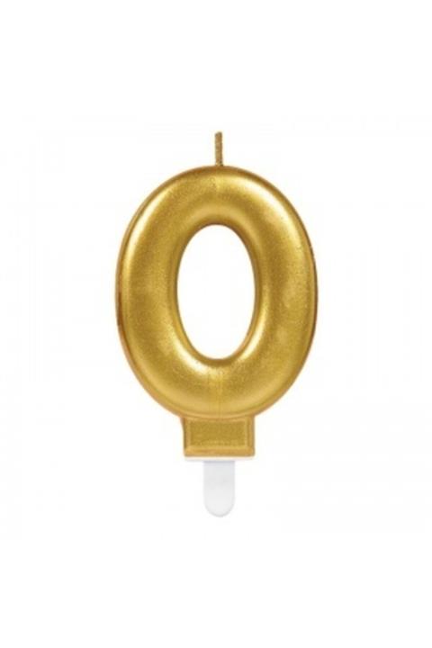 GiftMatikcenter 0 Rakam Mum Gold Renk