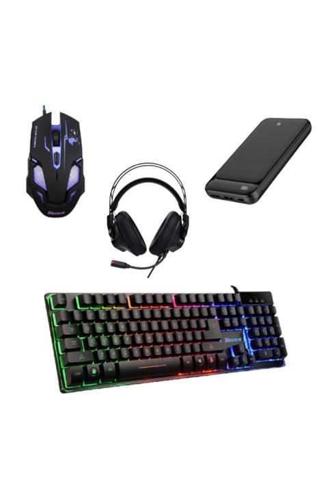NUO Smart Tech Smart Tech Full Rgb Gaming (klavye - Mouse - Kulaklık) + 10.000 Mah Powerbank Hediyeli