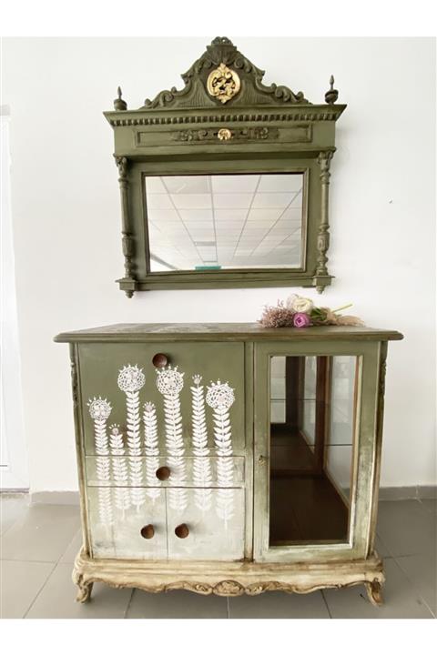 EskiYeniArt Antika Varaklı Konsol