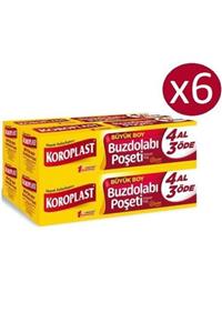 Koroplast Büyük Buzdolabı Poşeti 4 Al 3 Öde 80'li X 6 Paket