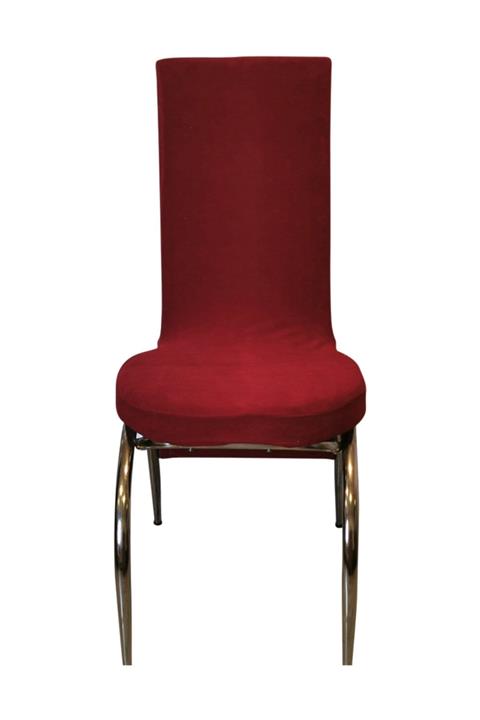 KILIFSAN Kadife Sandalye Kılıfı Kelebek Model Kırmızı