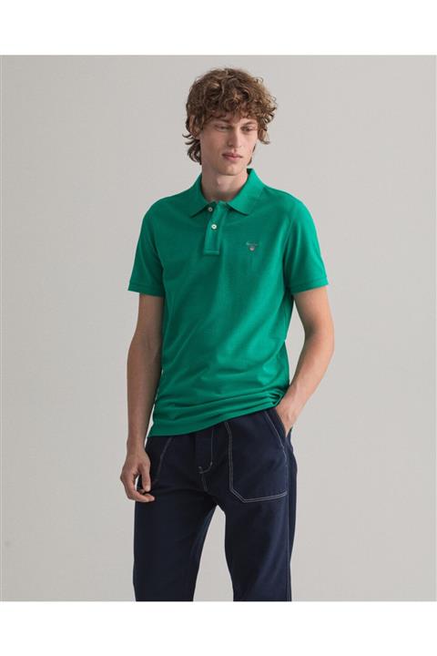 Gant Erkek Yeşil Regular Fit Polo
