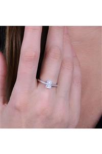 Exen Pırlanta 0,29 Carat F Vs Sı 14k 2.52 gram Baget Pırlanta Yüzük