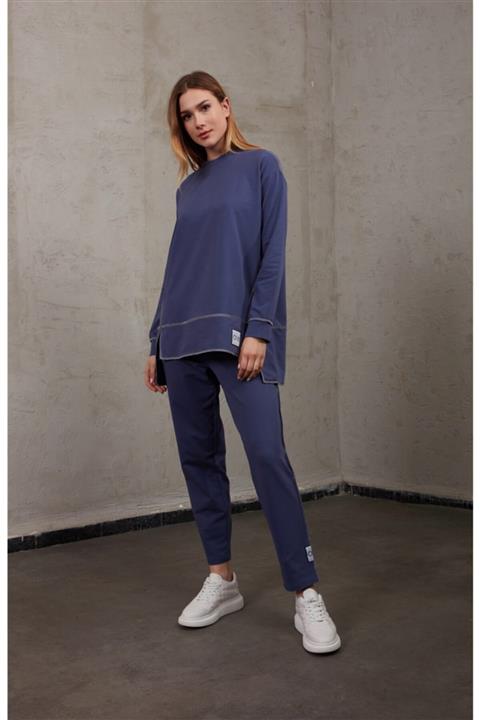 oia Indigo W-0943 Pamuklu Tunik Pantolon Takım Eşofman Takım