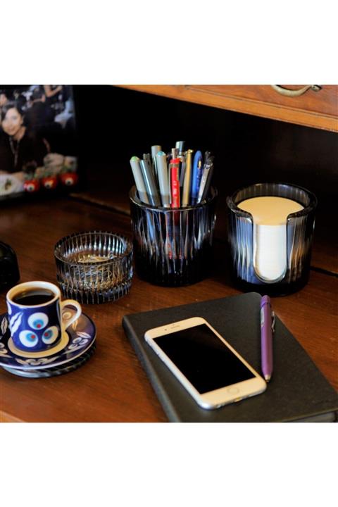 Arya Collection Espadon Cam Masa Seti Lacivert