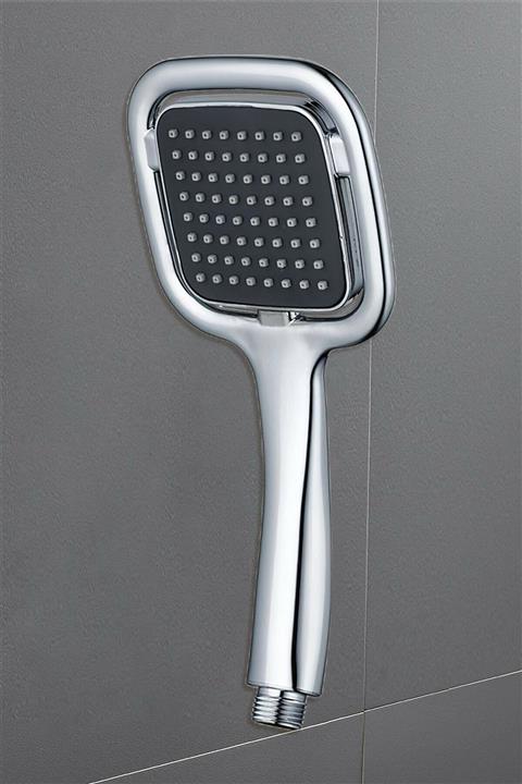 QNİAY Kare El Duşu Krom Kaplama Banyo Duş Başlığı