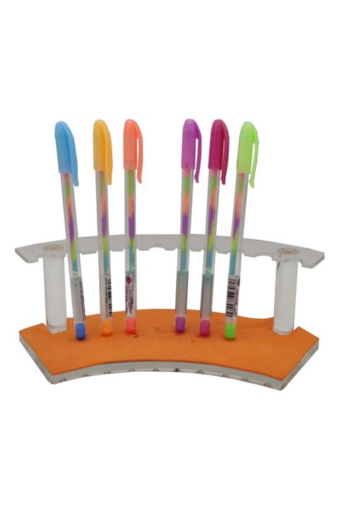 BUPEROM Gökkuşağı Jel Kalem 6'lı Paket 1 Mm Uç