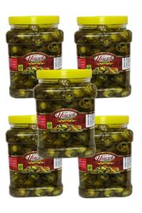 YÜCEL TURŞU VE ZEYTİNLERİ Gedelek Jalapeno Biber Turşusu 1kg X 5 Adet