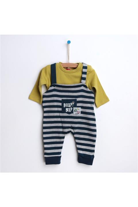 FISHER PRICE Erkek Çocuk Lacivert Çizgili  Salopet