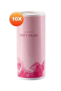 AVON Soft Musk Pırıltılı Vücut Pudrası 40 gr. Onlu Set