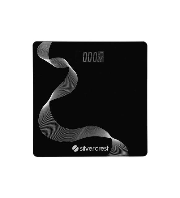 Silver Crest Sc-bs100 30x30 Boyutunda Gümüş Çizgili Siyah Baskül