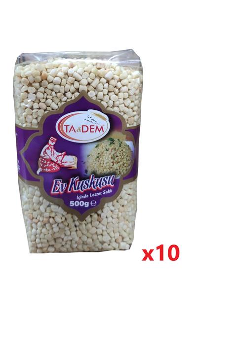 Tadem Doğal Iri Taneli Köy Kuskusu 500gr X 10 Adet