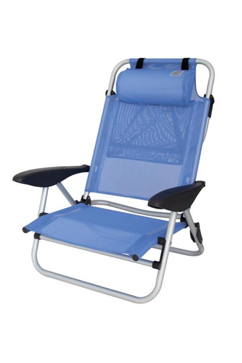 EURO TRAİL Mallorca Katlanabilir Plaj Sandalyesi Mavi