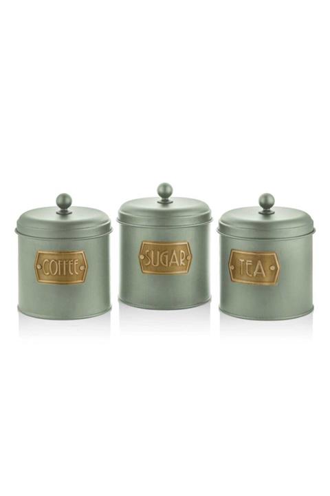 The Mia Mia Çay Şeker Kahve Kavanozu Küçük - Mint Yeşili Ses0001
