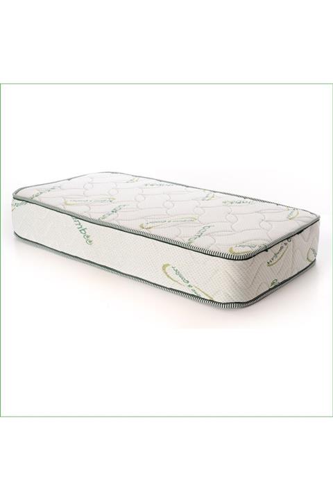 POOLY Bamboo Bebek Yatağı 70 X 110 Cm Soft Lüks Ortopedik Bebek Yatağı Beşik Yatağı Oyun Parkı Yatağı