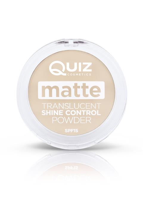 QUIZ Mat Transparan Pudra - Matte Translucent Shine Control Powder Spf15 01 Light