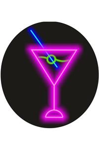 euroneon Neon Led Kokteyl Bardağı Dekoratif Işık Figürü