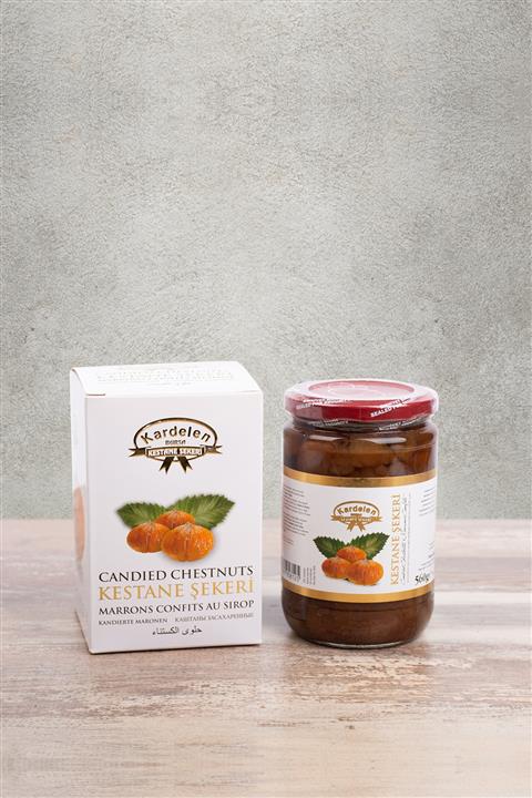 Kardelen Kestane Şekeri Cam Şişe 560gr.