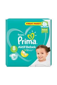 Prima Bebek Bezi 8 Numara 17+ Kg 31 Adet