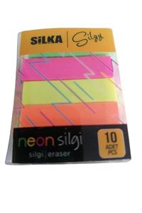 Neon Renkli Silgi 10 Adet