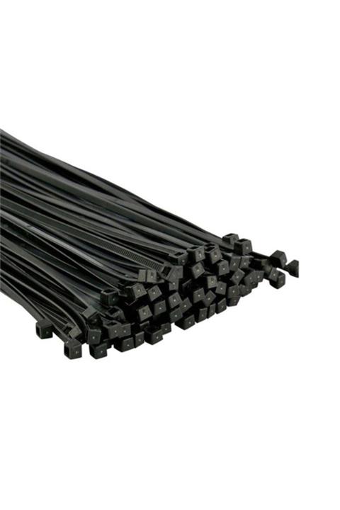 Volkher 8 X 380 Cırt Kelepçe & Kablo Bağı Siyah 100 Adet