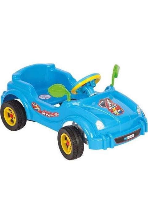 Güçlü Plastik Mavi Pedallı Güçlü Araba