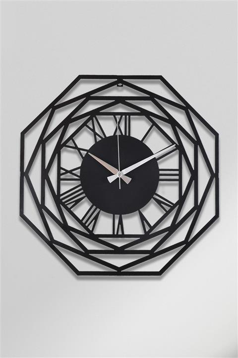 Muyika Design Muyika Repido Metal Siyah Duvar Saati 50X50Cm