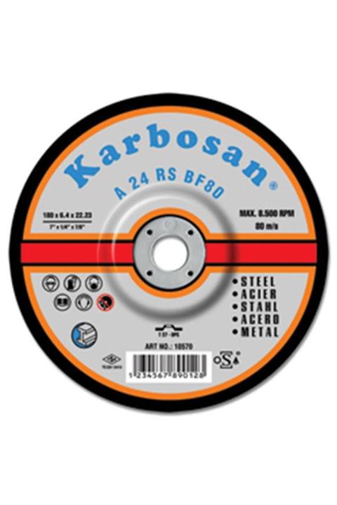KARBOSAN Metal Kesme Diskleri 10 Adet 180 X 6.4 X 22