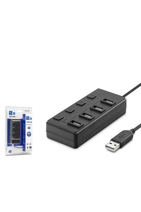 HADRON Hdx7020(184) Hub Usb 2.0 4 Port 60cm