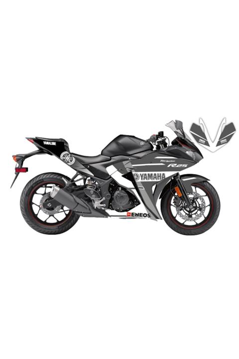 Accessorypart Yamha Yzf R25 Racergray Sticker Seti