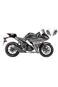 Accessorypart Yamha Yzf R25 Racergray Sticker Seti