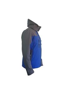 Lemigo Softshell Kapşonlu Mont Mavi-gri 3xl