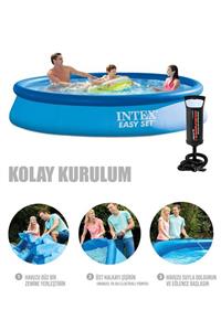 ingatoys Easy Kolay Kurulum Şişme Büyük Boy Aile Havuzu 366x76 Cm + Pompa