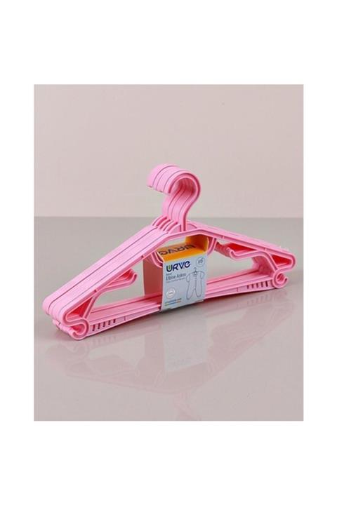 URVE Maxi Elbise Askısı 6'lı Pembe