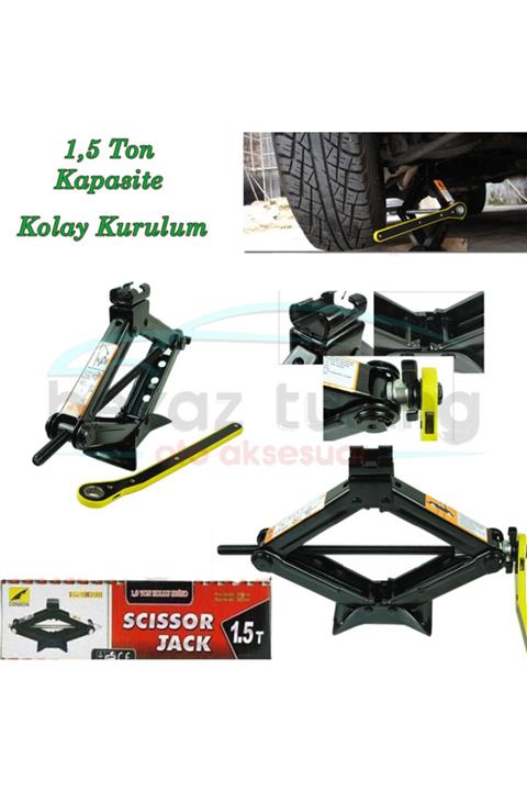 Universal Kriko Cırcırlı Renault Tip Kurba Akordion 1,5 Ton Kapasiteli