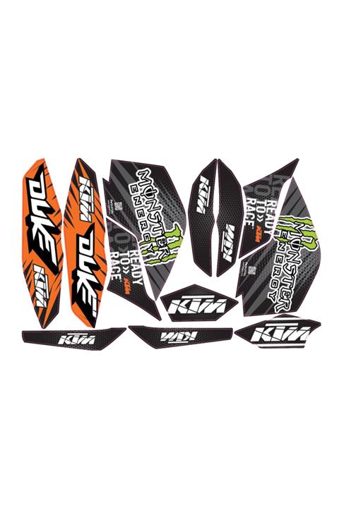 OMAD Ktm Duke 125,200,250,390 2013 - 2016 Model Arası Sticker Seti Mnstr