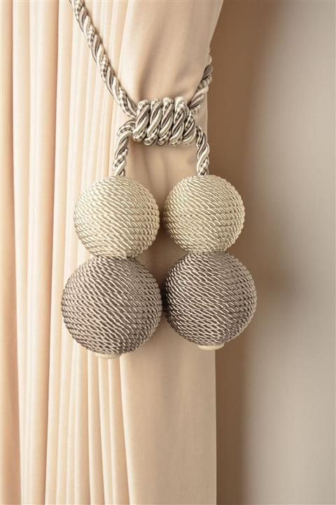 Saççax Exclusive Krem-gri Renk Çift Renkli Kordon Tavan Toplama