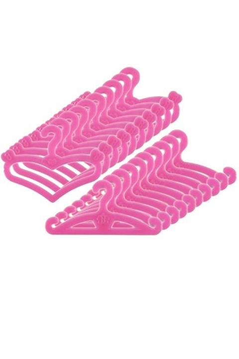 Barbie Kıyafetleri İçin Askılık 20 Adet