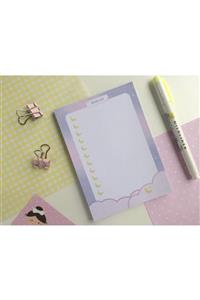 Efsu A6 Mor To Do List Memopad/notepad/defter