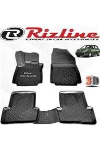 Rizline Renault Clio 3 3d Paspas Havuzlu Hb 2006 - 2012 Arası Siyah 4 Parça Set