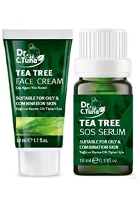 Farmasi Dr.c.tuna Çay Ağacı Yağlı Sos Serumu 10 Ml+dr.c.tuna Çay Ağacı Yağlı Yüz Kremi 50 Ml