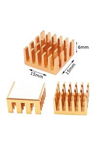 WOZLO Chipset Cpu Gpu Vga Ram Led Ic 15x15x6mm Aliminyum Soğutucu