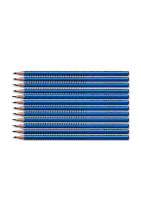 FaberCastell Yayınları Faber Grip 2001 Üçgen Kurşun Kalem Mavi 12 Li Paket