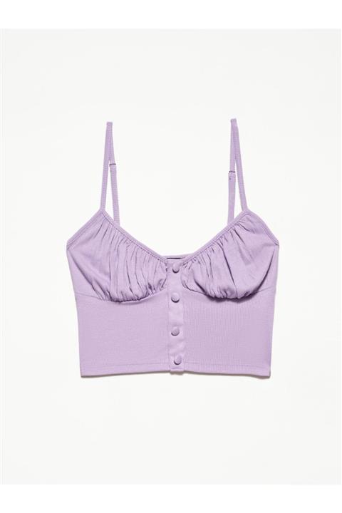 Dilvin Askılı Crop Top 3688