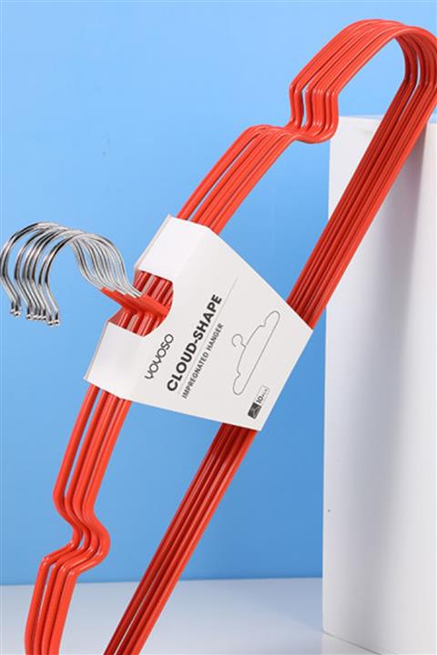 YOYOSO Bulut Şeklinde Elbise Gardırop Askısı 10 Lu Turuncu 41 X 20 Cm