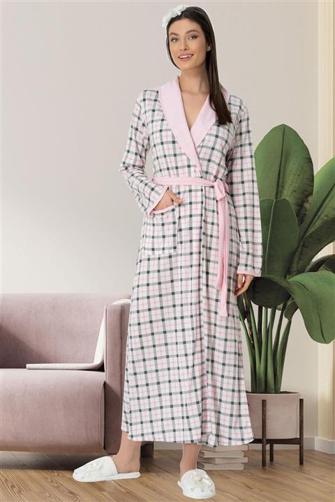 Mecit Pijama Pembe Ekoseli Spor Sabahlık