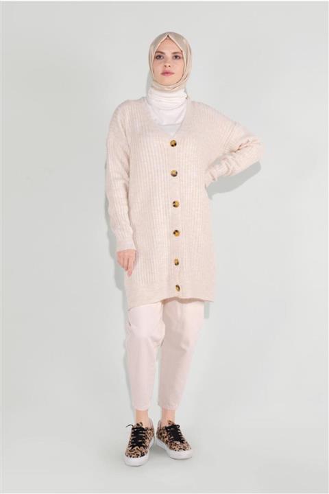 TRENDTESETTÜR Fitilli Örgü Hırka 6717